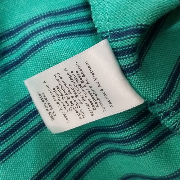 (L) T by Talbots Striped Knit Top Nautical Casual Comfortable Loungewear Comfy - Picture 6 of 7